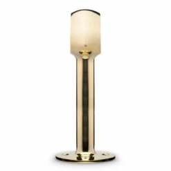 Tall Rounded Center Post Bracket - Polished Brass - 2" OD -PourLab Zone 00 336 2 TALL Tall Rounded Center Post Bracket Polished Brass 2 OD 02 56075.1598454712