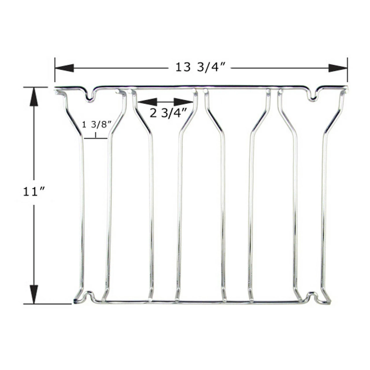 4-Channel Glass Rack - Chrome 7 4-Channel Glass Rack - Chrome - Image 5