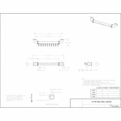 Wall Mount Rail Draft Beer Tower - Air Cooled - 6 To 12 Faucets -PourLab Zone 10 TAP RAIL TOWER 31391.1622571187