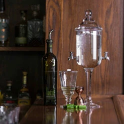 Glass Absinthe Fountain - Two Faucets -PourLab Zone 1705 glass absinthe fountain two faucets 3 1 16157.1590763684