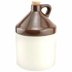 Ohio Stoneware Old Fashioned Moonshine Jug Beer Growler - 64 Oz