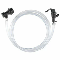 Beer Line Jumper - 3/16" ID - 5' Vinyl Hose W/ Liquid Ball Lock Disconnect & Picnic Faucet