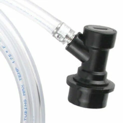 Beer Line Jumper - 3/16" ID - 5' Vinyl Hose W/ Liquid Ball Lock Disconnect & Picnic Faucet -PourLab Zone 177434 homebrew disconnect beer b3 1 37113.1590770742