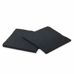 Cocktail Beverage Napkins - 1/4 Fold - Black - 2-Ply - Pack Of 250