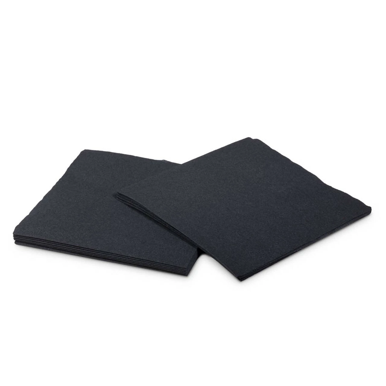 Cocktail Beverage Napkins - 1/4 Fold - Black - 2-Ply - Pack Of 250 3 Cocktail Beverage Napkins - 1/4 Fold - Black - 2-Ply - Pack Of 250