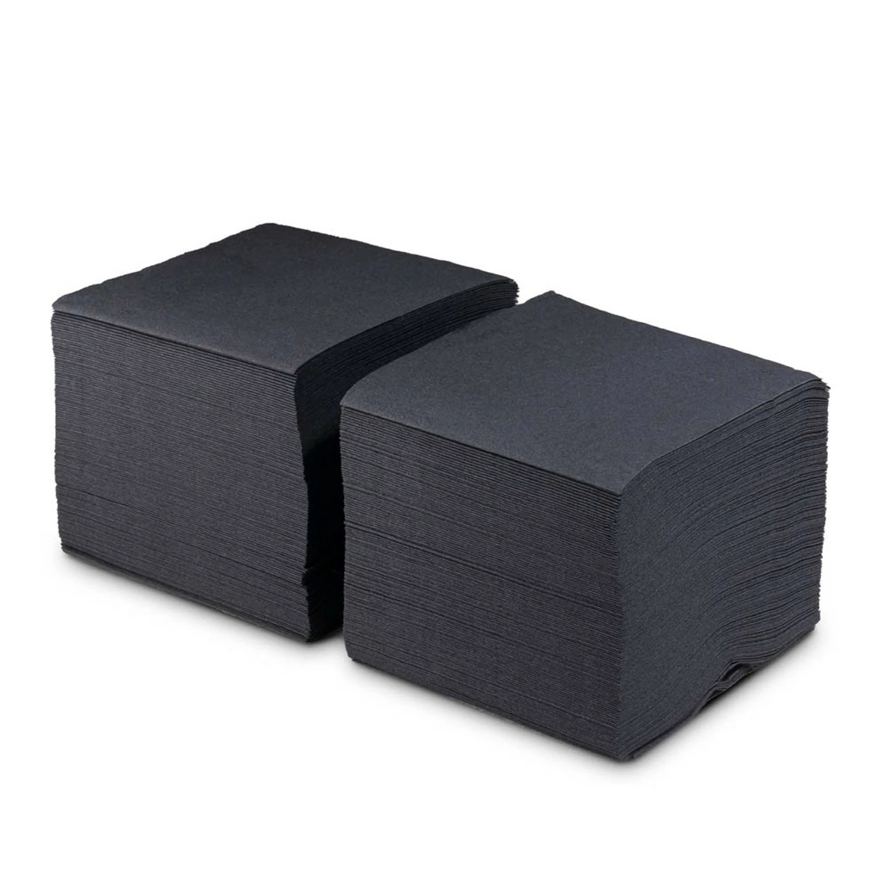 Cocktail Beverage Napkins - 1/4 Fold - Black - 2-Ply - Pack Of 250 5 Cocktail Beverage Napkins - 1/4 Fold - Black - 2-Ply - Pack Of 250 - Image 3