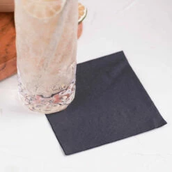 Cocktail Beverage Napkins - 1/4 Fold - Black - 2-Ply - Pack Of 250 9 Cocktail Beverage Napkins - 1/4 Fold - Black - 2-Ply - Pack Of 250 -PourLab Zone 17800580 Cocktail Beverage Napkins Qtr Fold Black 2 Ply Pack of 250 4 16526.1594739825