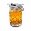 Diamond Weave Cocktail Mixing Glass With Stainless Steel Strainer - 400ml -PourLab Zone 178126 mixing glass strainer b4 2 26273.1590770649