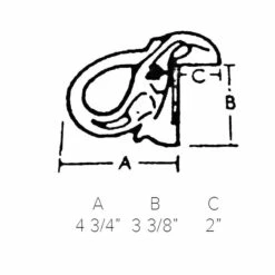 Elephant Head Bar Rail Bracket - Polished Brass - 2" OD -PourLab Zone 178901 elephant arm rail m3 53214.1590769269