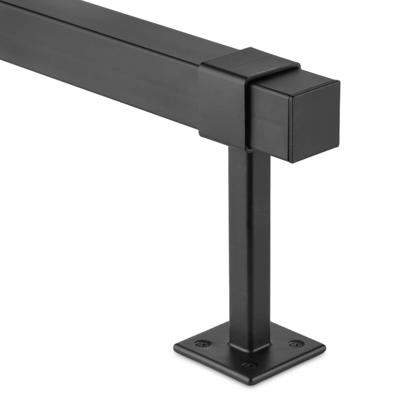 Center Post Bracket - Matte Black - 1.5" - Square 6 Center Post Bracket - Matte Black - 1.5" - Square - Image 4