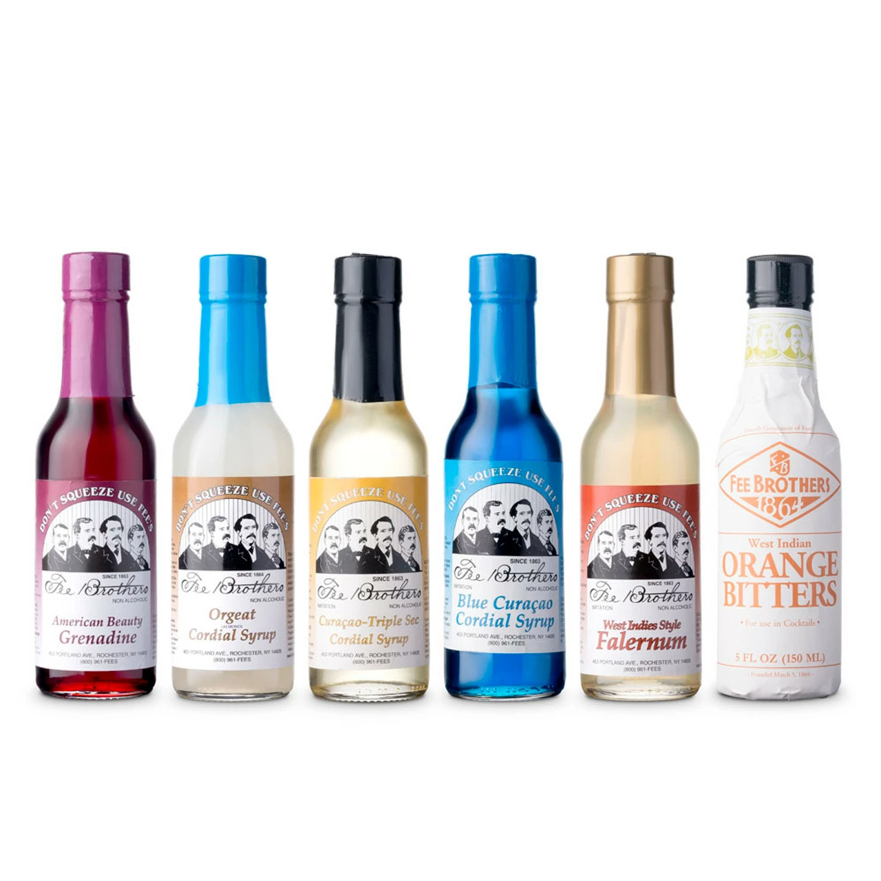 Fee Brothers Bar Cocktail Mixers Starter Pack - Set Of 6 3 Fee Brothers Bar Cocktail Mixers Starter Pack - Set Of 6