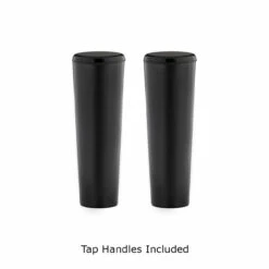 Draft Tower - 100% Stainless Steel Contact - 3" Column - 2 Taps - No Faucets -PourLab Zone 2 tap handles 61725.1590769915