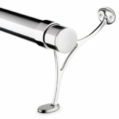 Combination Foot Rail Bracket - Polished Stainless Steel - 2" OD -PourLab Zone 22 NS912 2 Combination Foot Rail Bracket Polished Stainess Steel 04 51264.1595354564