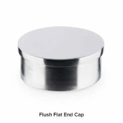 Polished Stainless Steel Bar Foot Rail Kit -PourLab Zone 22 S940 2 Flush Flat End Cap Polished Stainless Steel 00 46286.1599146005