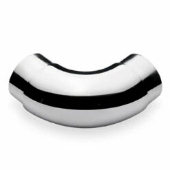 Curved Flush Elbow Fitting 90 Degree - Polished Stainless Steel - 2" OD