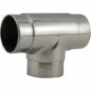 Flush Tee Hand Rail Fitting - Polished Stainless Steel - 2" OD