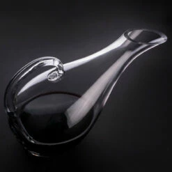 Hand-Blown Glass Broad Bowl Wine Decanter With Handle - 53 Oz -PourLab Zone 2395 hand blown glass broad bowl wine decanter with handle 53oz16 54403.1590763722