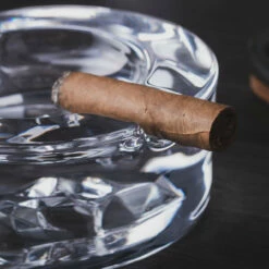 Nude Glass Shade Skull Silhouette Round Crystal Cigar Ashtray -PourLab Zone 24421 1091092 Nude Glass Shade Skull Silhouette Round Crystal Cigar Ashtray 07 55063.1628881628