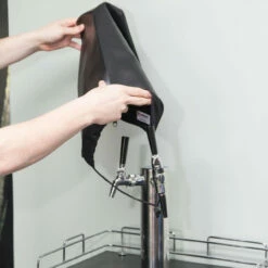 KegWorks Kegerator Beer Tower Cover - Black -PourLab Zone 30400 kegworks kegerator beer cover 15 60024.1590764947