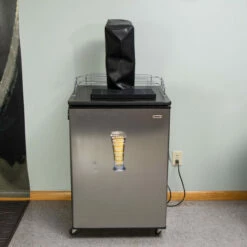 KegWorks Kegerator Beer Tower Cover - Black -PourLab Zone 30400 kegworks kegerator beer cover 24 69819.1590764946