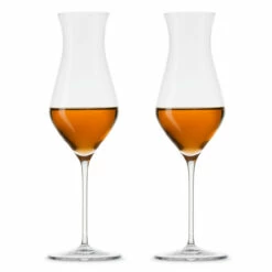 Nude Glass Islands Tall Stemmed Crystal Whiskey Tasting Glasses - 5.75 Oz - Set Of 2