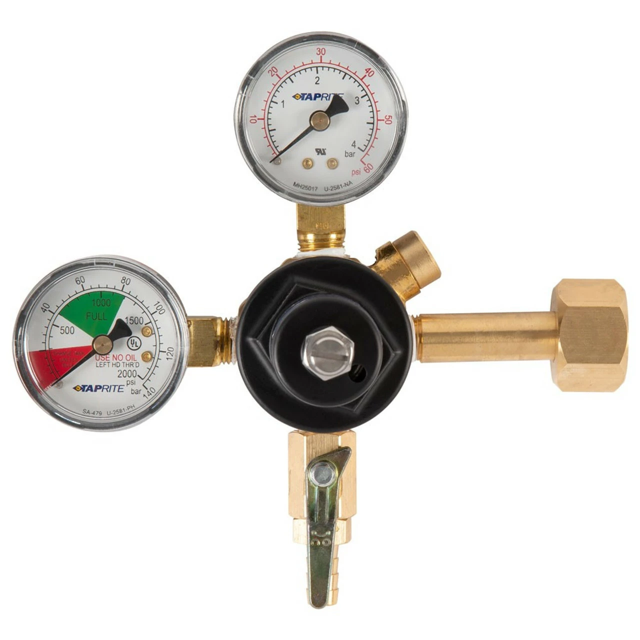 1 Faucet Tower Kegerator Conversion Kit - Brass Tower - European Sankey S System - 5lb CO2 Tank 7 1 Faucet Tower Kegerator Conversion Kit - Brass Tower - European Sankey S System - 5lb CO2 Tank - Image 5