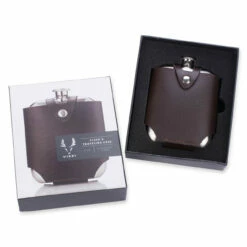 Viski Admiral Stainless Steel Flask With Travel Case -PourLab Zone 3751 viski admiral stainless steel flask with travel case 02 37735.1590764421