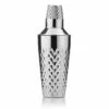 Viski Seneca Faceted Cocktail Shaker - Built-In Strainer - Stainless Steel - 25 Oz -PourLab Zone 3768 53167.1590764428
