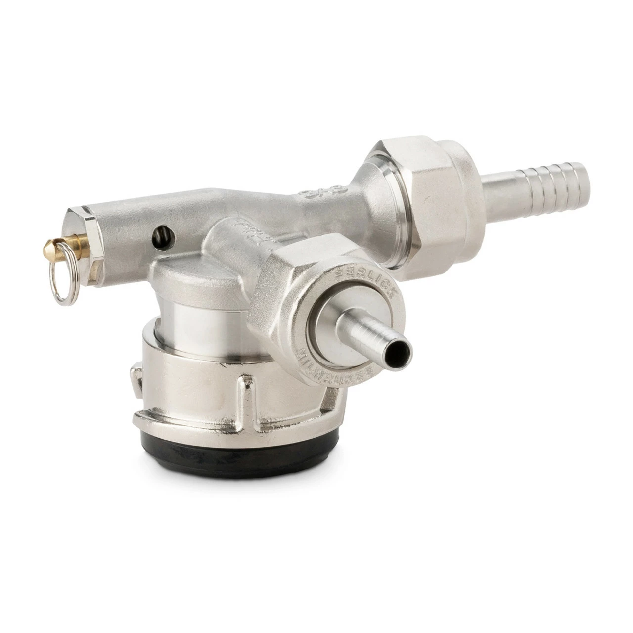 Perlick Lo-Boy Low Profile US Sankey Keg Coupler - D System - Stainless Steel