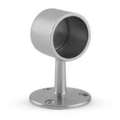 Flush End Post - Brushed Stainless Steel - 1.5" OD