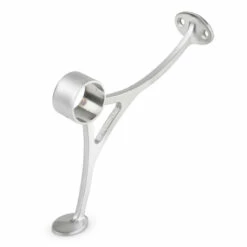Combination Foot Rail Bracket - Brushed Stainless Steel - 1.5" OD