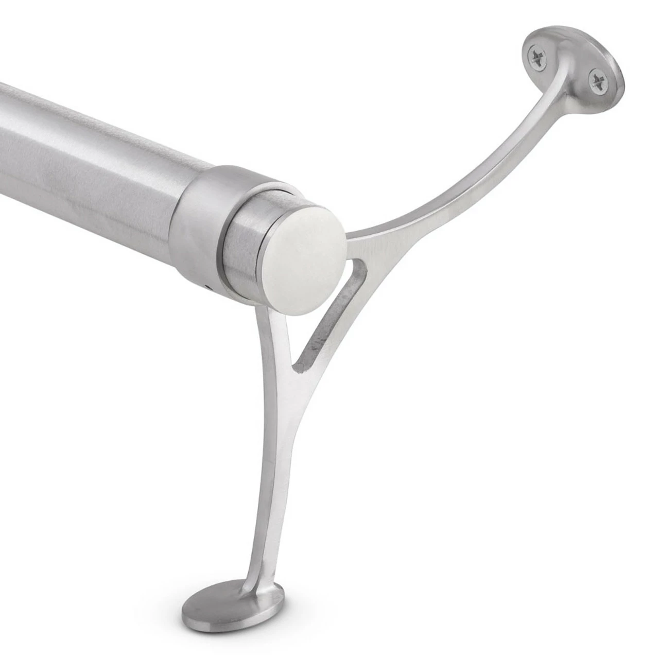 Combination Foot Rail Bracket - Brushed Stainless Steel - 1.5" OD 5 Combination Foot Rail Bracket - Brushed Stainless Steel - 1.5" OD - Image 4