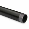 Black Pipe Foot Rail - 2" ID - 44 1/2" Length -PourLab Zone 44HBLKPIPERAIL Black Pipe Foot Rail 1 32302.1596574294