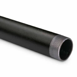 Black Pipe Foot Rail - 2" ID - 44 1/2" Length