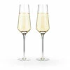 Viski Raye Crystal Champagne Flutes - 8 Oz - Set Of 2 1 Viski Raye Crystal Champagne Flutes - 8 Oz - Set Of 2 -PourLab Zone 4530 champagne flutes 002 65815.1590764500
