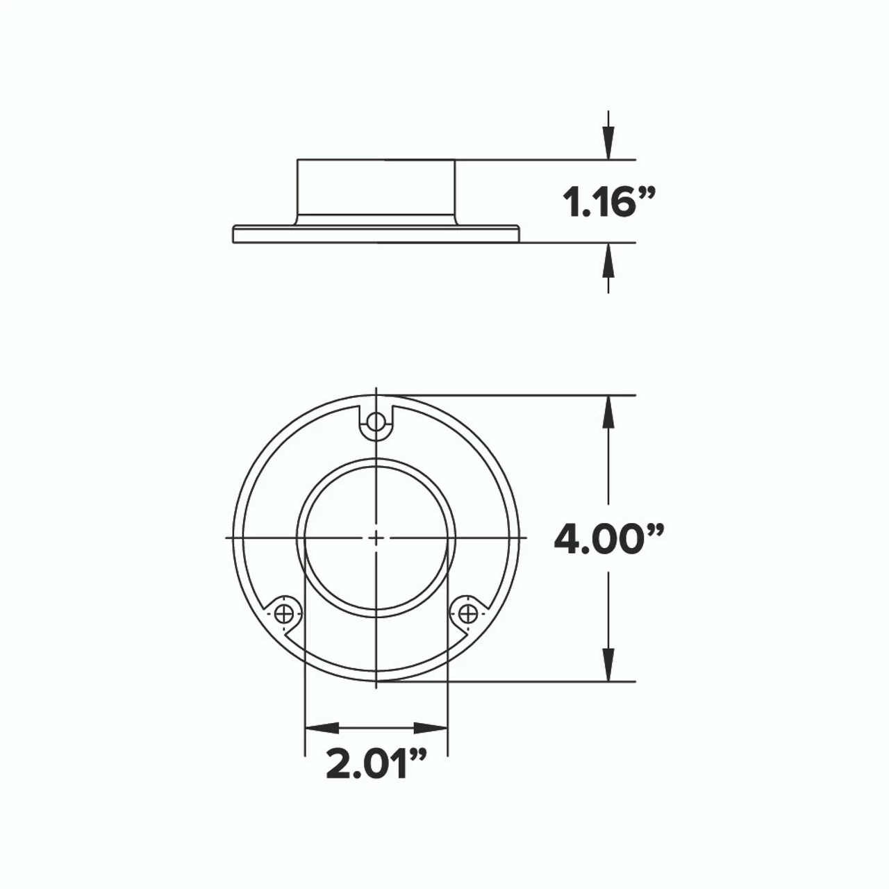 4" Wall Flange - Polished Brass - 2" OD 7 4" Wall Flange - Polished Brass - 2" OD - Image 5