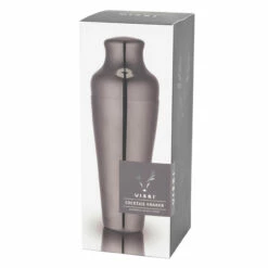 Viski Warren Gunmetal Black Two-Piece French Style Parisian Cocktail Shaker - 25 Oz -PourLab Zone 5397 gmb 18001616 viski warren gunmetal black two piece french style parisian 03 32557.1590768301