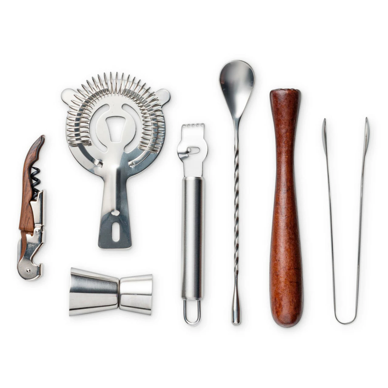 Foster & Rye Canvas Cocktail Bar Tool Kit - 8 Pieces - Image 3