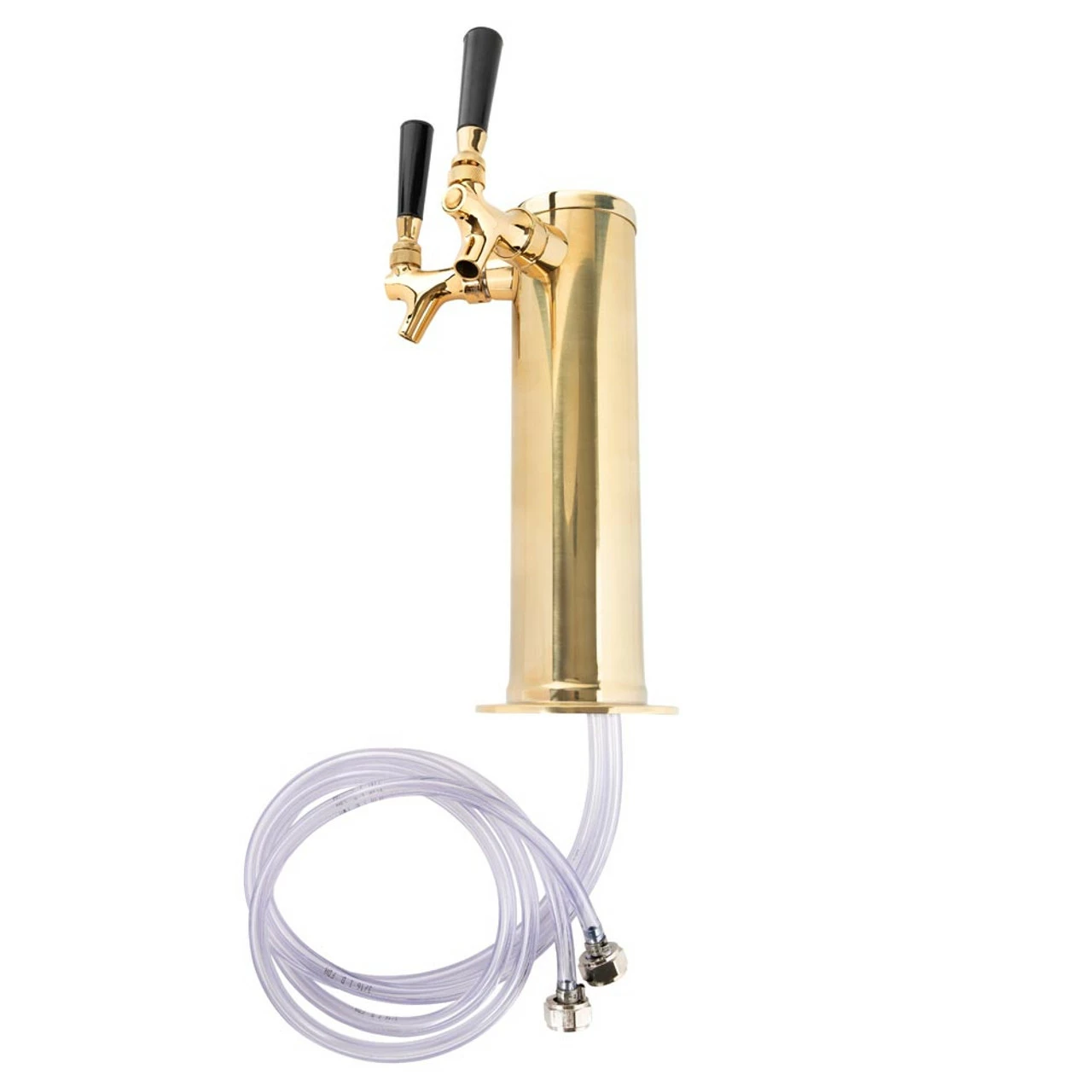 Draft Beer Tower - Brass - 3" Column - 2 Faucets 4 Draft Beer Tower - Brass - 3" Column - 2 Faucets - Image 2