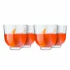 Nude Glass Hepburn Low Ball Glasses - 12.85 Oz - Set Of 4 -PourLab Zone 64082 1100879 Nude Glass Hepburn Low Ball Glasses 12 pt 85 oz Set of 4 03 24428.1621884192