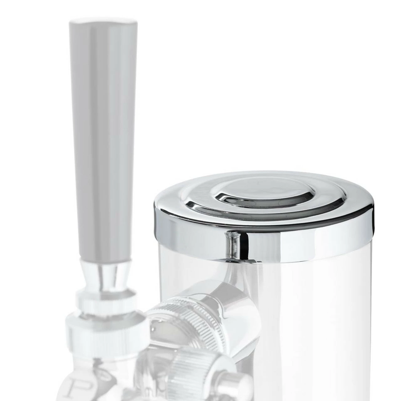 Replacement Draft Beer Tower Cap - 2 1/2" Diameter - Chrome 5 Replacement Draft Beer Tower Cap - 2 1/2" Diameter - Chrome - Image 3