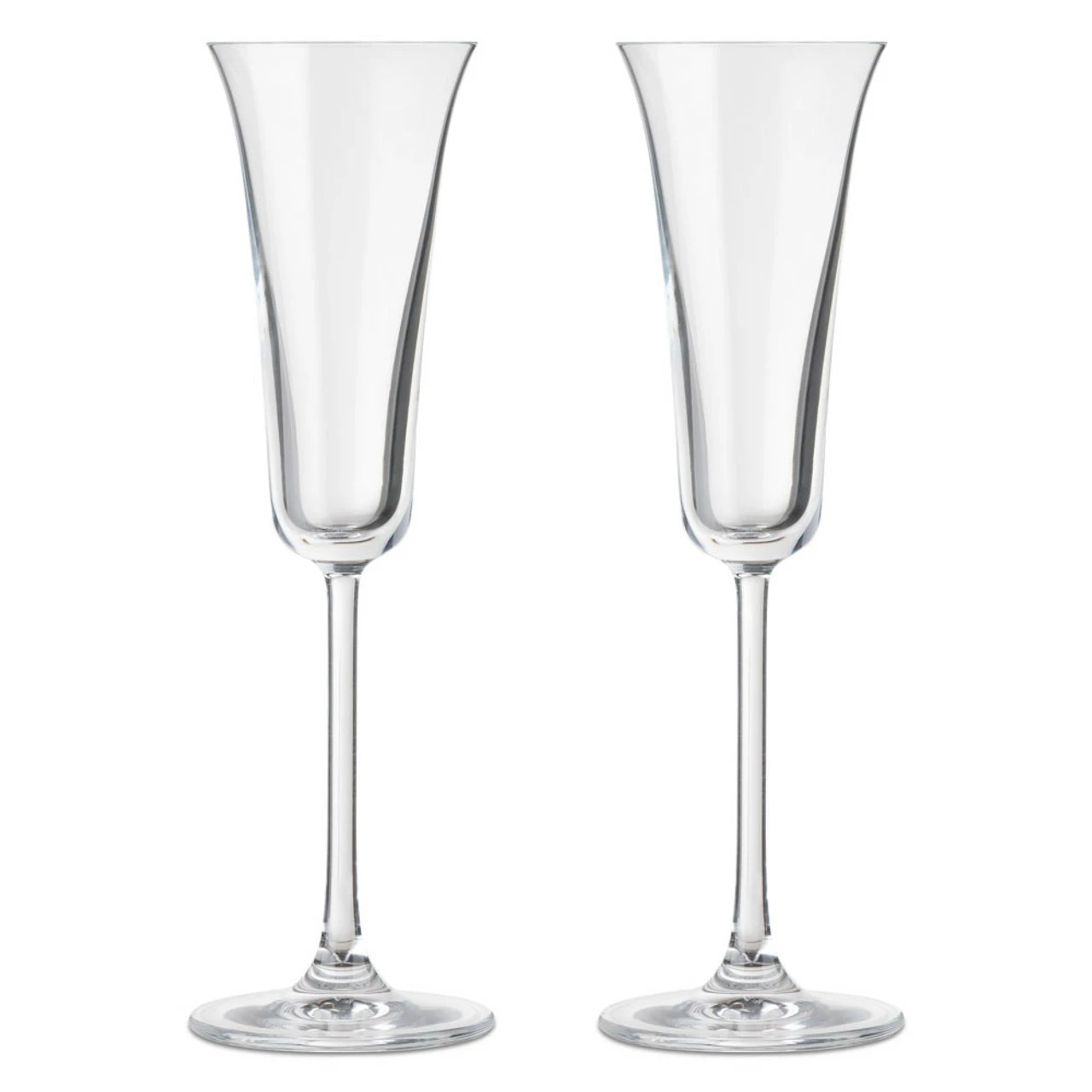 Nude Glass Vintage Crystal Flared Grappa Glasses - 3.72 Oz - Set Of 2 4 Nude Glass Vintage Crystal Flared Grappa Glasses - 3.72 Oz - Set Of 2 - Image 2