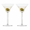 Nude Glass Vintage Rounded Crystal Martini Glasses - 6.42 Oz - Set Of 2 -PourLab Zone 67012 1052142 Nude Glass Vintage Rounded Crystal Martini Glasses 6 pt 42 oz Set of 2 01 71663.1623766749