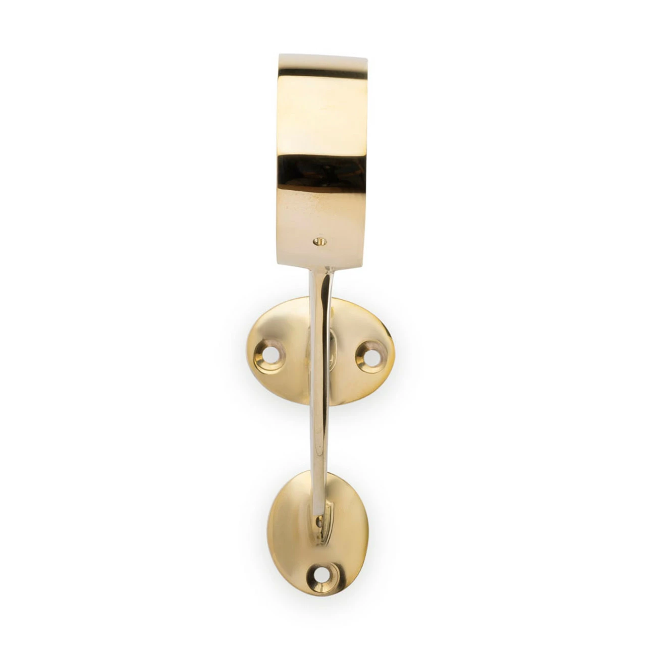 Bar Mount Foot Rail Bracket - Polished Brass - 2" OD 5 Bar Mount Foot Rail Bracket - Polished Brass - 2" OD - Image 3
