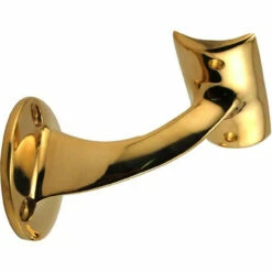 Handrail Bracket - Polished Brass - 2" OD -PourLab Zone 76932 2 brassarmrestsza b2 2 40962.1590768538