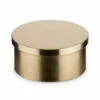Flush Flat End Cap - Polished Brass - 2" OD -PourLab Zone 76940 2 Flush Flat End Cap Polished Brass 2 OD 1 60982.1598455855