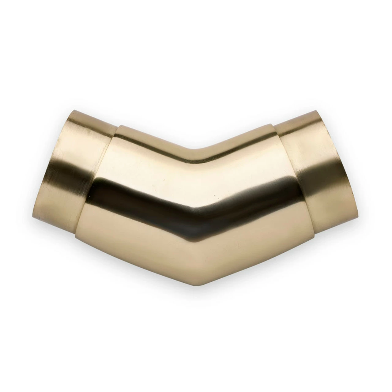Flush Angle Fitting 135(45) Degree - Polished Brass - 2" OD 4 Flush Angle Fitting 135(45) Degree - Polished Brass - 2" OD - Image 2