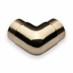 Flush Elbow Fitting 90 Degree - Polished Brass - 2" OD