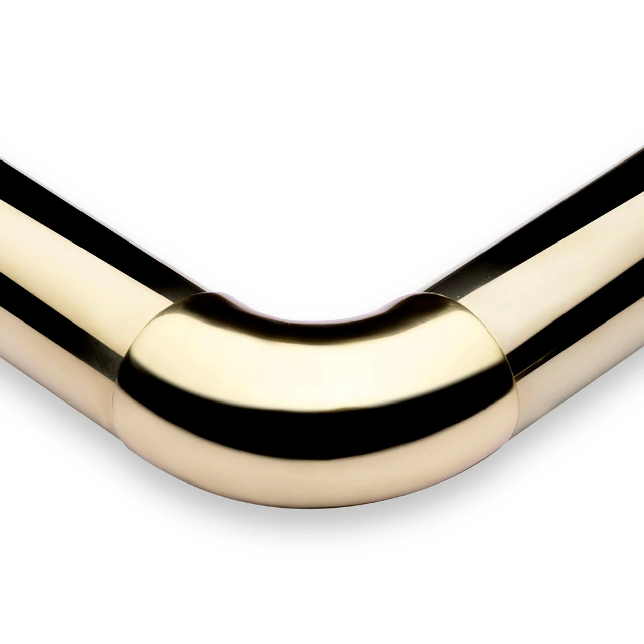 Curved Flush Elbow Fitting 90 Degree - Polished Brass - 2" OD 5 Curved Flush Elbow Fitting 90 Degree - Polished Brass - 2" OD - Image 3