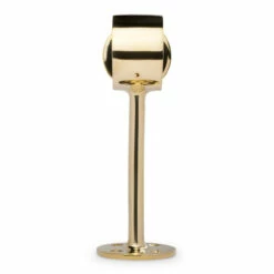 90 Deg. Post Foot Rail Bracket - Polished Brass - 2" OD -PourLab Zone 76979 2 90 deg pt Post Foot Rail Bracket Polished Brass 2 OD 03 25420.1598456292